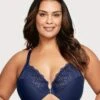 Glamorise Front-Closure T-Back WonderWire Bra - Blue 1 Glamorise Front-Closure T-Back WonderWire Bra - Blue -BRASTOGO Sales glamorise front close t back wonderwire bra blue 01