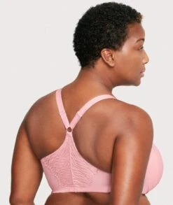 Glamorise Front-Closure T-Back WonderWire Bra - Blush -BRASTOGO Sales glamorise front close t back wonderwire bra blush 4