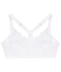 Glamorise Front-Closure T-Back WonderWire Bra - White -BRASTOGO Sales glamorise front close t back wonderwire bra white 03
