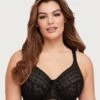 Glamorise Lace Comfort WonderWire Bra - Black