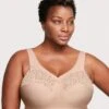 Glamorise MagicLift Cotton Wirefree Support Bra - Cafe -BRASTOGO Sales glamorise magiclift cotton support bra cafe 1 1