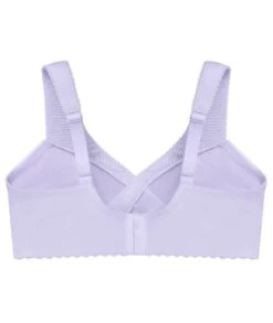 Glamorise MagicLift Cotton Wirefree Support Bra - Lilac -BRASTOGO Sales glamorise magiclift cotton support bra lilac 03