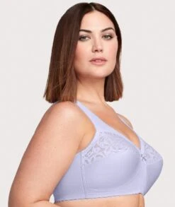 Glamorise MagicLift Cotton Wirefree Support Bra - Lilac -BRASTOGO Sales glamorise magiclift cotton support bra lilac 4