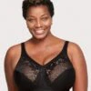 Glamorise MagicLift Minimizer Wirefree Bra - Black -BRASTOGO Sales glamorise magiclift minimizer bra black 1