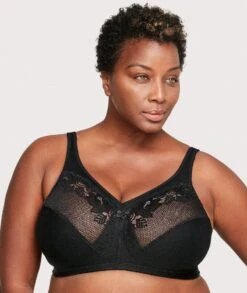 Glamorise MagicLift Minimizer Wirefree Bra - Black -BRASTOGO Sales glamorise magiclift minimizer bra black 5