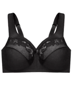 Glamorise MagicLift Minimizer Wirefree Bra - Black -BRASTOGO Sales glamorise magiclift minimizer bra black 6