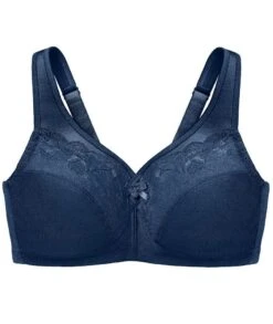 Glamorise MagicLift Minimizer Wirefree Bra - Blue -BRASTOGO Sales glamorise magiclift minimizer bra blue 8