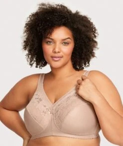 Glamorise MagicLift Minimizer Wirefree Bra - Cafe 11 Glamorise MagicLift Minimizer Wirefree Bra - Cafe -BRASTOGO Sales glamorise magiclift minimizer bra cafe 3