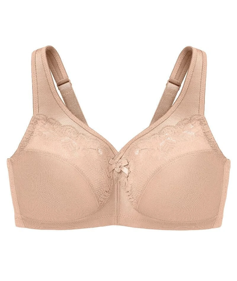 Glamorise MagicLift Minimizer Wirefree Bra - Cafe 8 Glamorise MagicLift Minimizer Wirefree Bra - Cafe - Image 6