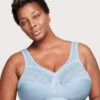 Glamorise MagicLift Moisture Wirefree Control Bra - Light Blue -BRASTOGO Sales glamorise magiclift moisture control bra light blue 1 1