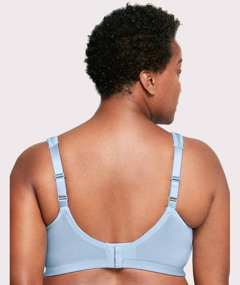Glamorise MagicLift Moisture Wirefree Control Bra - Light Blue 4 Glamorise MagicLift Moisture Wirefree Control Bra - Light Blue - Image 2