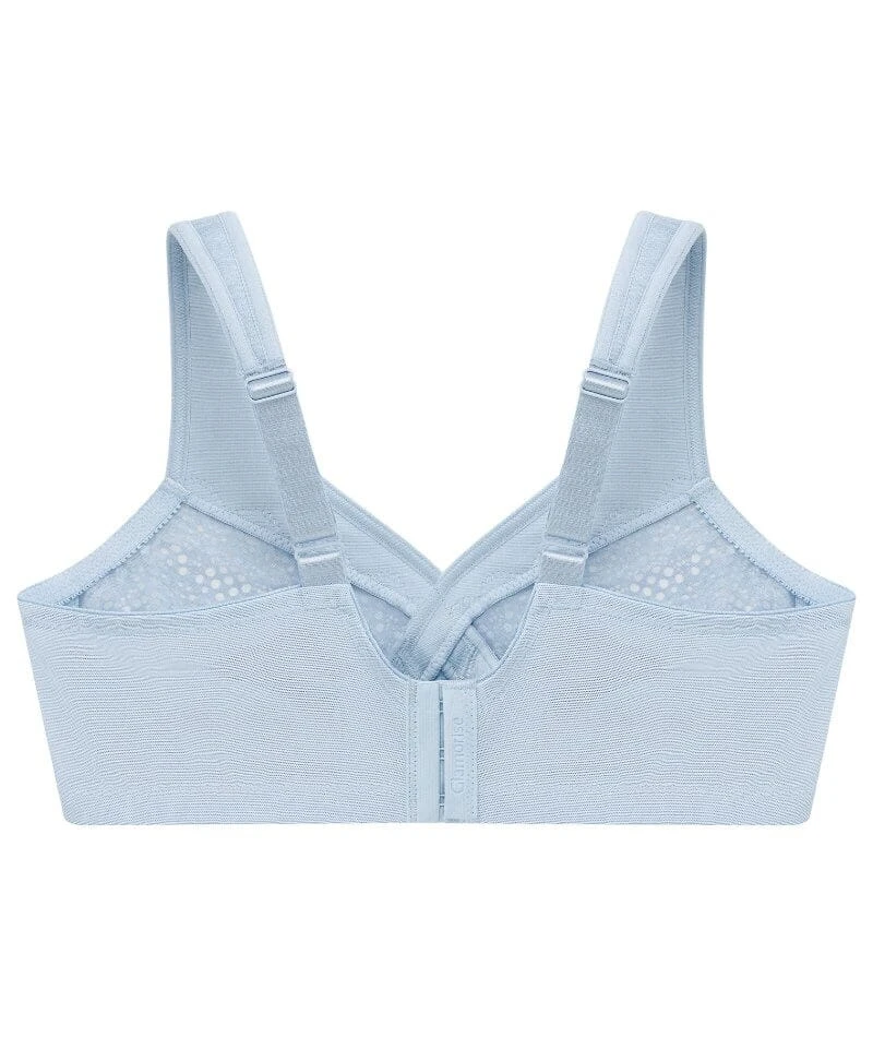 Glamorise MagicLift Moisture Wirefree Control Bra - Light Blue 9 Glamorise MagicLift Moisture Wirefree Control Bra - Light Blue - Image 7
