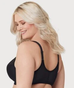 Glamorise MagicLift Natural Shape Front-Closure Wirefree Bra - Black 9 Glamorise MagicLift Natural Shape Front-Closure Wirefree Bra - Black -BRASTOGO Sales glamorise magiclift natural shape front closure bra black 4