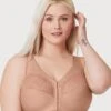 Glamorise MagicLift Natural Shape Front-Closure Wirefree Bra - Cappuccino -BRASTOGO Sales glamorise magiclift natural shape front closure bra cappuccino 1