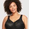 Glamorise MagicLift Natural Shape Support Wirefree Bra - Black -BRASTOGO Sales glamorise magiclift natural shape support wire free bra black 1