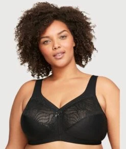 Glamorise MagicLift Natural Shape Support Wirefree Bra - Black