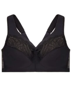 Glamorise MagicLift Natural Shape Support Wirefree Bra - Black -BRASTOGO Sales glamorise magiclift natural shape support wire free bra black 6