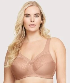 Glamorise MagicLift Natural Shape Support Wirefree Bra - Cappuccino