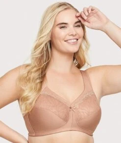 Glamorise MagicLift Natural Shape Support Wirefree Bra - Cappuccino -BRASTOGO Sales glamorise magiclift natural shape support wire free bra cappuccino 3