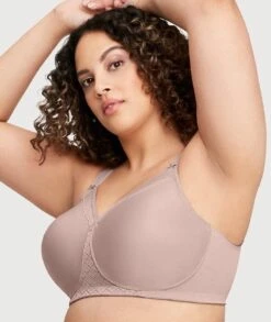 Glamorise MagicLift Seamless Wirefree Support T-Shirt Bra - Taupe -BRASTOGO Sales glamorise magiclift seamless support t shirt bra taupe 6
