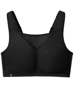 Glamorise No-Bounce Camisole Elite Wirefree Sports Bra - Black -BRASTOGO Sales glamorise no bounce camisole elite sports bra black 02