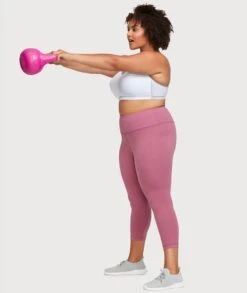 Glamorise No-Bounce Camisole Elite Wirefree Sports Bra - White/Gray -BRASTOGO Sales glamorise no bounce camisole elite sports bra white gray 4