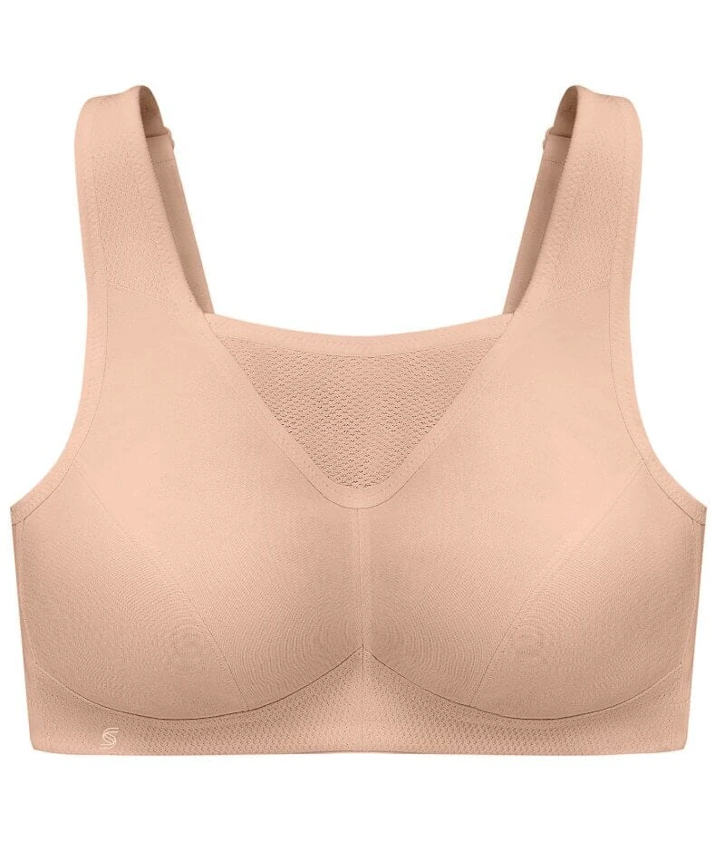 Glamorise No-Bounce Camisole Wirefree Sports Bra - Cafe 8 Glamorise No-Bounce Camisole Wirefree Sports Bra - Cafe - Image 6