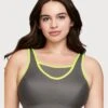 Glamorise No-Bounce Camisole Wirefree Sports Bra - Gray/Yellow 1 Glamorise No-Bounce Camisole Wirefree Sports Bra - Gray/Yellow -BRASTOGO Sales glamorise no bounce camisole sports bra gray 01