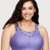 Glamorise No-Bounce Camisole Wirefree Sports Bra - Purple -BRASTOGO Sales glamorise no bounce camisole sports bra purple 1