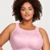 Glamorise No-Bounce Camisole Wirefree Sports Bra - Parfait Pink