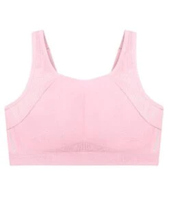 Glamorise No-Bounce Camisole Wirefree Sports Bra - Parfait Pink -BRASTOGO Sales glamorise no bounce camisole wire free sports bra parfait pink 5