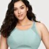 Glamorise No-Sweat Mesh Wirefree Sports Bra - Jade 2 Glamorise No-Sweat Mesh Wirefree Sports Bra - Jade -BRASTOGO Sales glamorise no sweat mesh sports bra jade 1
