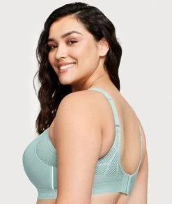 Glamorise No-Sweat Mesh Wirefree Sports Bra - Jade -BRASTOGO Sales glamorise no sweat mesh sports bra jade 4
