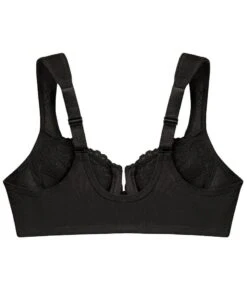 Glamorise WonderWire Front-Closure Bra - Black -BRASTOGO Sales glamorise wonderwire front close bra black 08