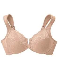 Glamorise WonderWire Front-Closure Bra - Cafe 14 Glamorise WonderWire Front-Closure Bra - Cafe -BRASTOGO Sales glamorise wonderwire front close bra cafe 02