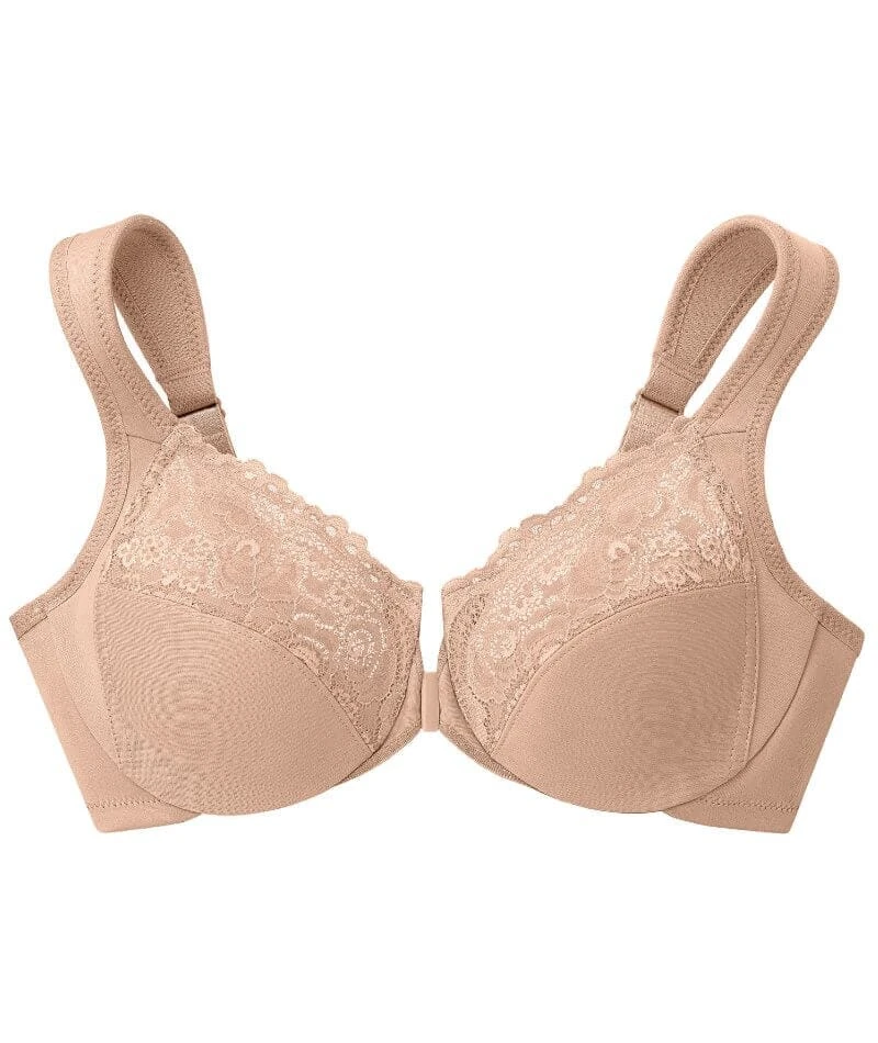 Glamorise WonderWire Front-Closure Bra - Cafe 8 Glamorise WonderWire Front-Closure Bra - Cafe - Image 6