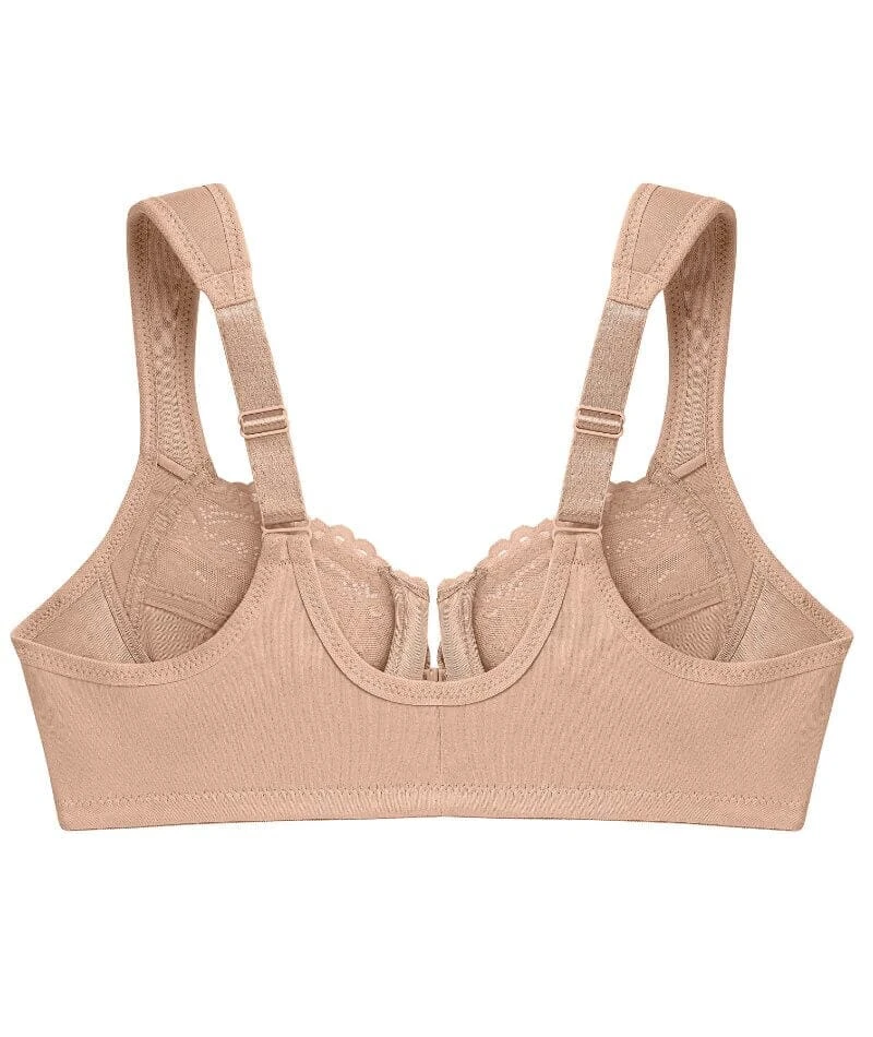 Glamorise WonderWire Front-Closure Bra - Cafe 9 Glamorise WonderWire Front-Closure Bra - Cafe - Image 7