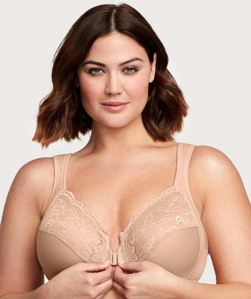 Glamorise WonderWire Front-Closure Bra - Cafe 5 Glamorise WonderWire Front-Closure Bra - Cafe - Image 3