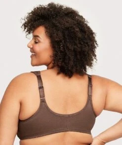 Glamorise WonderWire Front-Closure Bra - Mocha -BRASTOGO Sales glamorise wonderwire front close bra mocha 4 1