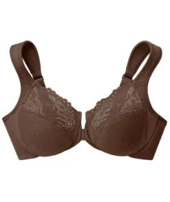 Glamorise WonderWire Front-Closure Bra - Mocha -BRASTOGO Sales glamorise wonderwire front close bra mocha 7
