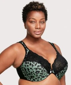 Glamorise WonderWire Front-Closure Bra - Centennial Leopard -BRASTOGO Sales glamorise wonderwire front closure bra centennial leopard 06
