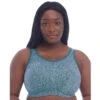 Wacoal Goddess Sport Wirefree Sports Bra - Teal Heather 2 Wacoal Goddess Sport Wirefree Sports Bra - Teal Heather -BRASTOGO Sales goddess sport non wired sports bra teal heather bg 1