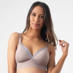 Hotmilk Ambition Non-Underwire Triangle Bra - Cosmetic Lilac
