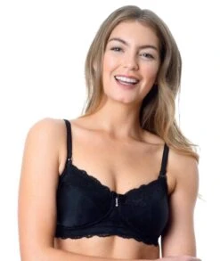 Hot Milk Ec Eclipse Maternity Wirefree Nursing Bra - Black