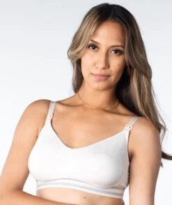 Hotmilk Elevate Cotton Multifit Wirefree Nursing Bra - Shell Marle
