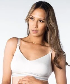 Hotmilk Elevate Cotton Multifit Wirefree Nursing Bra - Shell Marle -BRASTOGO Sales hotmilk elevate cotton multifit wire free nursing bra shell marle 5