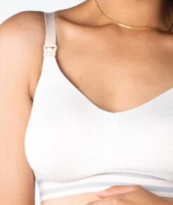 Hotmilk Elevate Cotton Multifit Wirefree Nursing Bra - Shell Marle -BRASTOGO Sales hotmilk elevate cotton multifit wire free nursing bra shell marle 6
