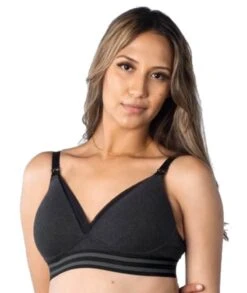 Hotmilk Elevate Cotton T-Shirt Wirefree Nursing Bra - Black Marle -BRASTOGO Sales hotmilk elevate cotton t shirt wire free nursing bra black marle 12