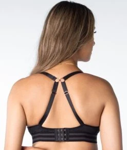 Hotmilk Elevate Cotton T-Shirt Wirefree Nursing Bra - Black Marle -BRASTOGO Sales hotmilk elevate cotton t shirt wire free nursing bra black marle 2