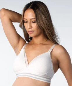 Hotmilk Elevate Cotton T-Shirt Wirefree Nursing Bra - Shell Marle -BRASTOGO Sales hotmilk elevate cotton t shirt wire free nursing bra shell marle 5